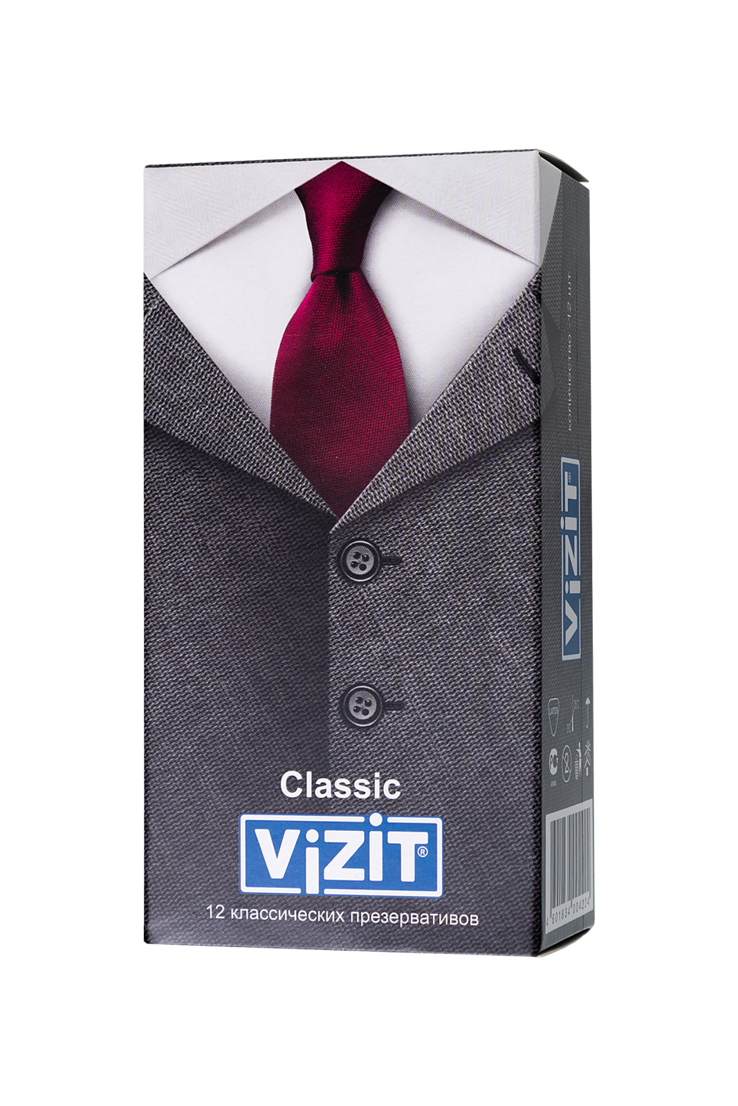 Презервативы Vizit, классические, латекс, 18 см, 5,2 см, 12 шт. в магазине ESEXTOYS