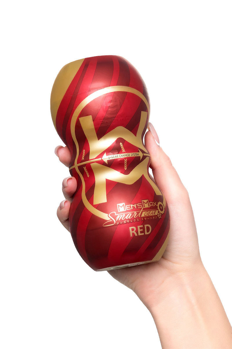 Мастурбатор нереалистичный MensMax Smart Gear RED, TPE, белый, 15 см в магазине ESEXTOYS