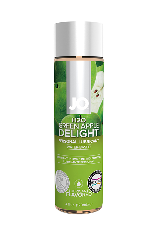 Вкусовой лубрикант "Зеленое яблоко" / JO Flavored  Green Apple H2O 4oz - 120 мл. в магазине ESEXTOYS