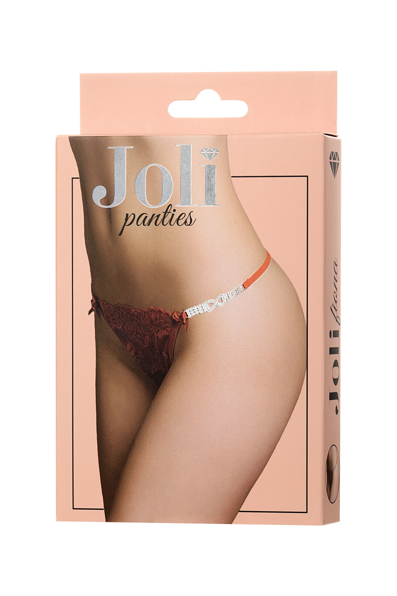 Трусики со стразами Joli Fiona, красный, OS в магазине ESEXTOYS