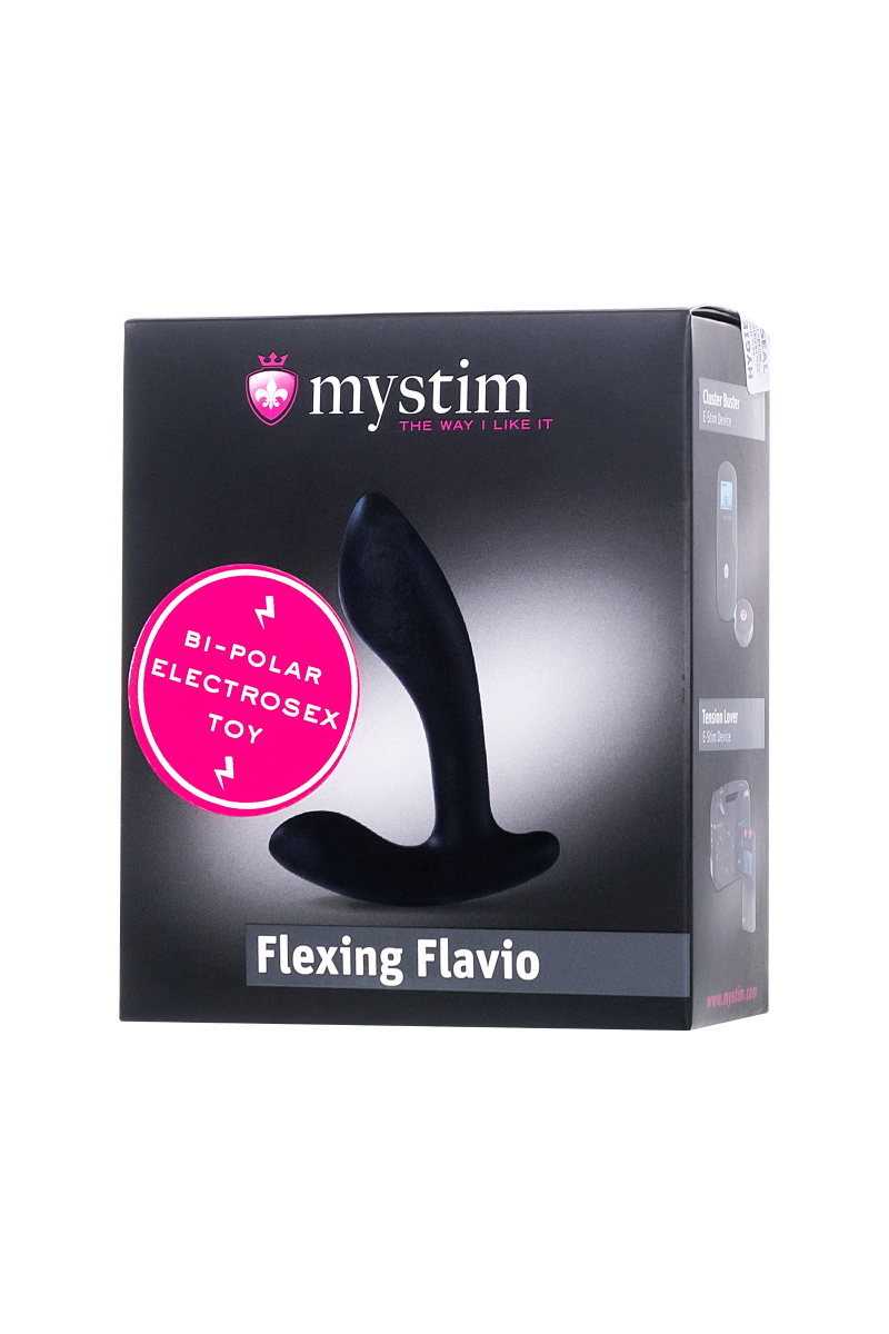 Электростимулятор Mystim Flexing Flavio, силикон, черный, 9 см в магазине ESEXTOYS