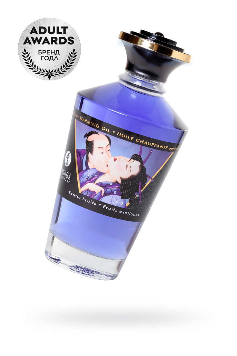 Масло для массажа Shunga Exotic Fruits, разогревающее, экзотические фрукты, 100 мл в магазине ESEXTOYS