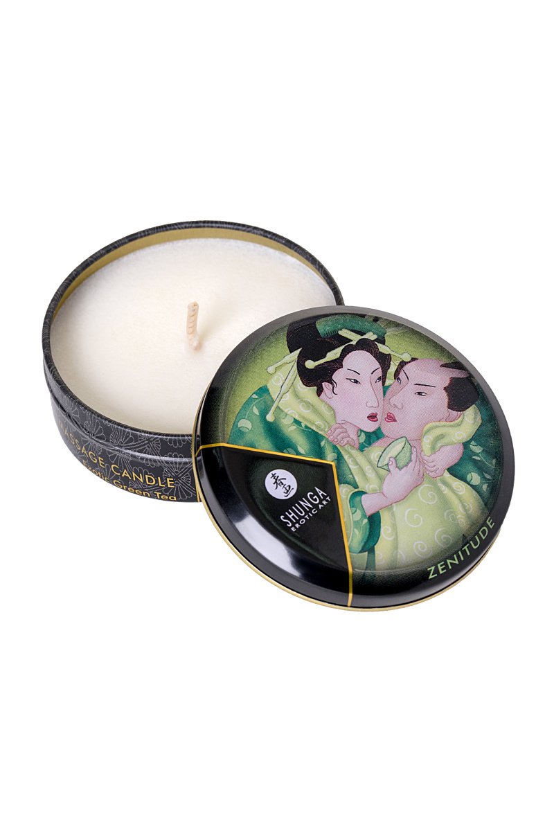 Массажное аромамасло Shunga Zenitude, зелёный чай, 30 мл в магазине ESEXTOYS