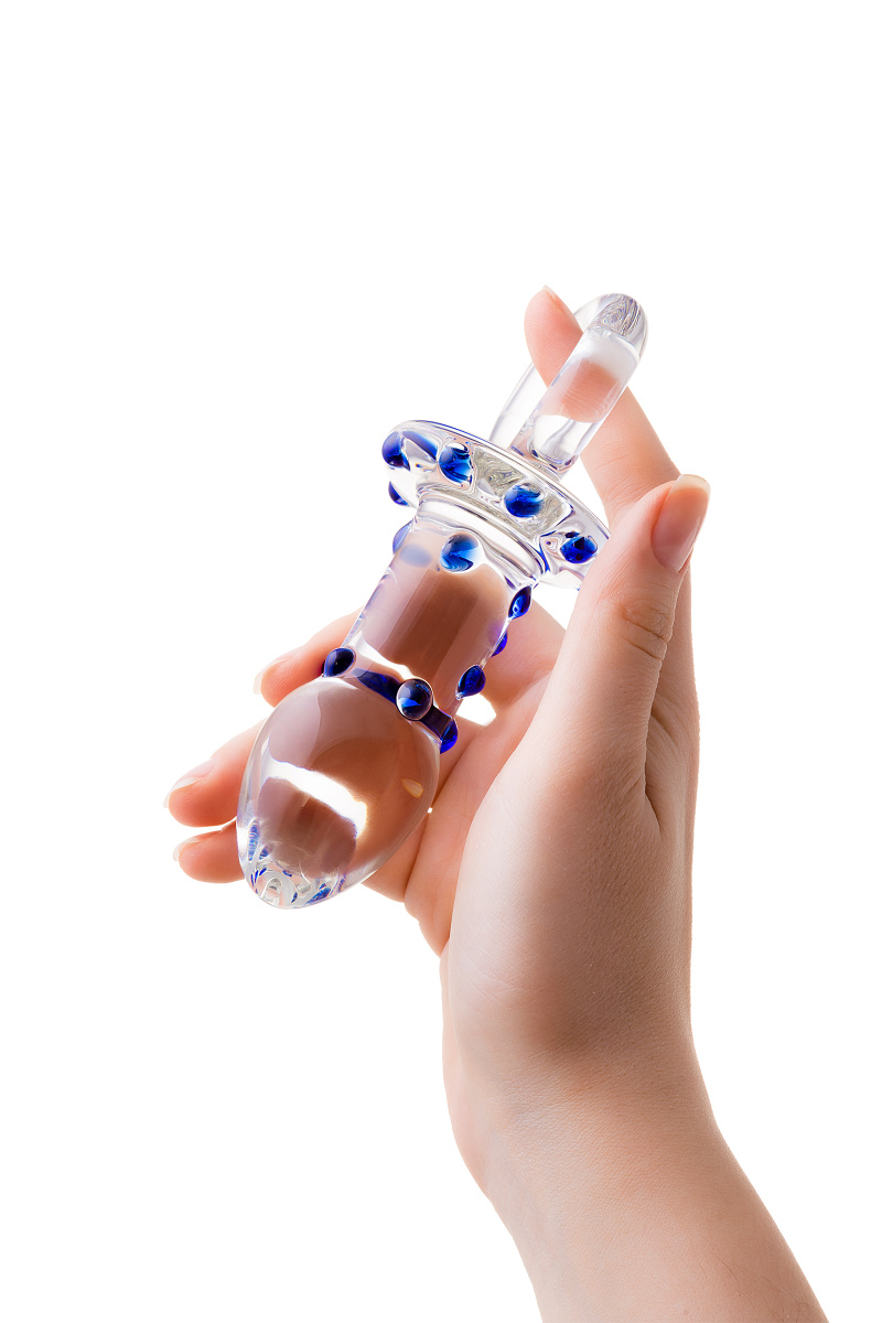 Анальная втулка Sexus Glass, стекло, прозрачная, 14 см, Ø 3,5 см в магазине ESEXTOYS