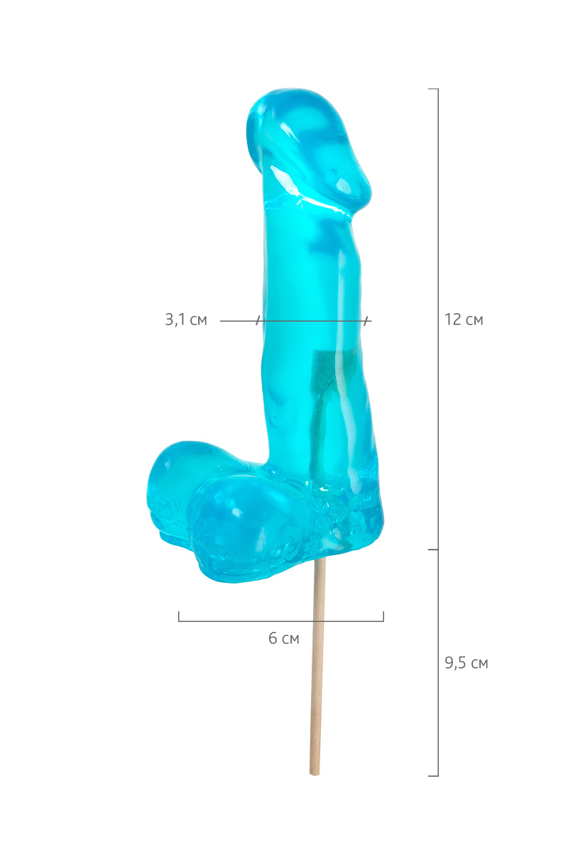 Леденец Sosuчki, «Пенис Pepper Mint», голубой 173гр. в магазине ESEXTOYS