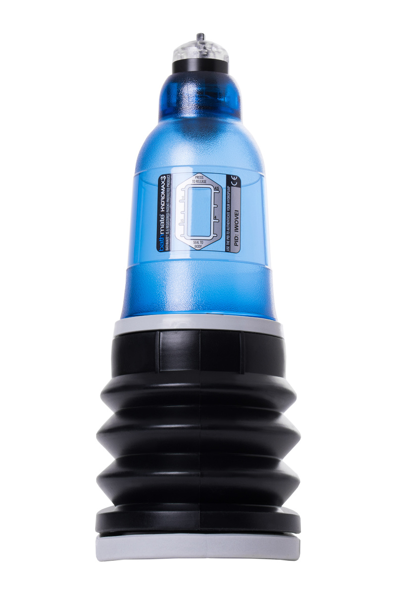 Гидропомпа Bathmate HYDROMAX3, ABS пластик, голубая, 22 см в магазине ESEXTOYS