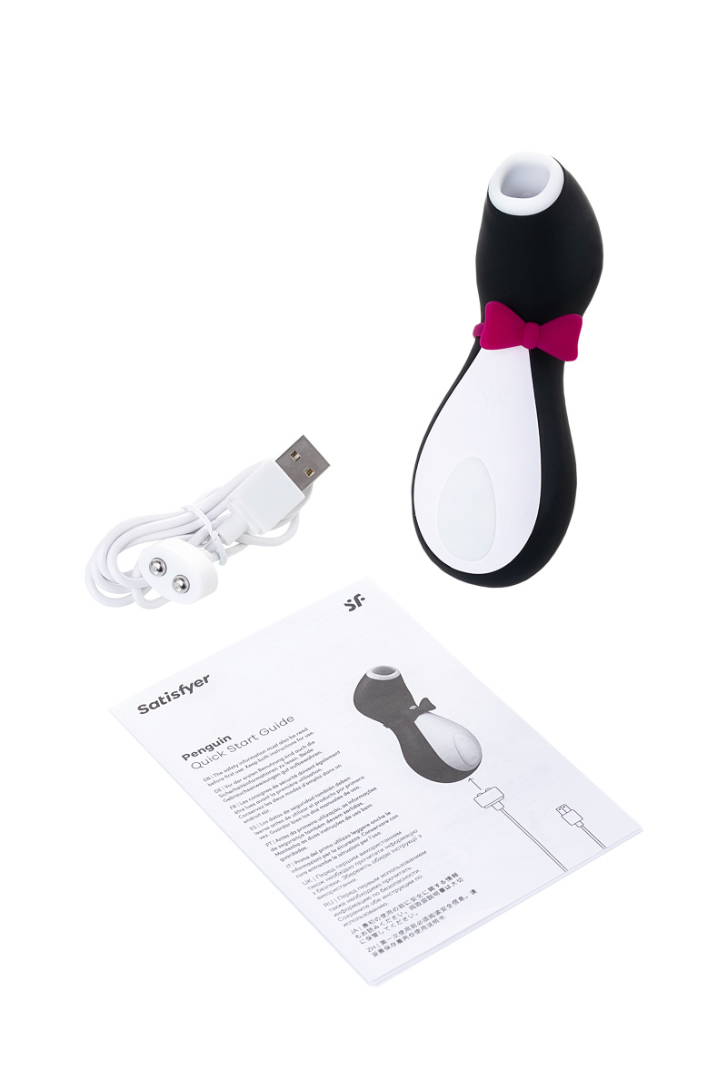 Вакуум-волновой бесконтактный стимулятор клитора Satisfyer Pro Penguin NG, силикон, черный, 11,5 см. в магазине ESEXTOYS