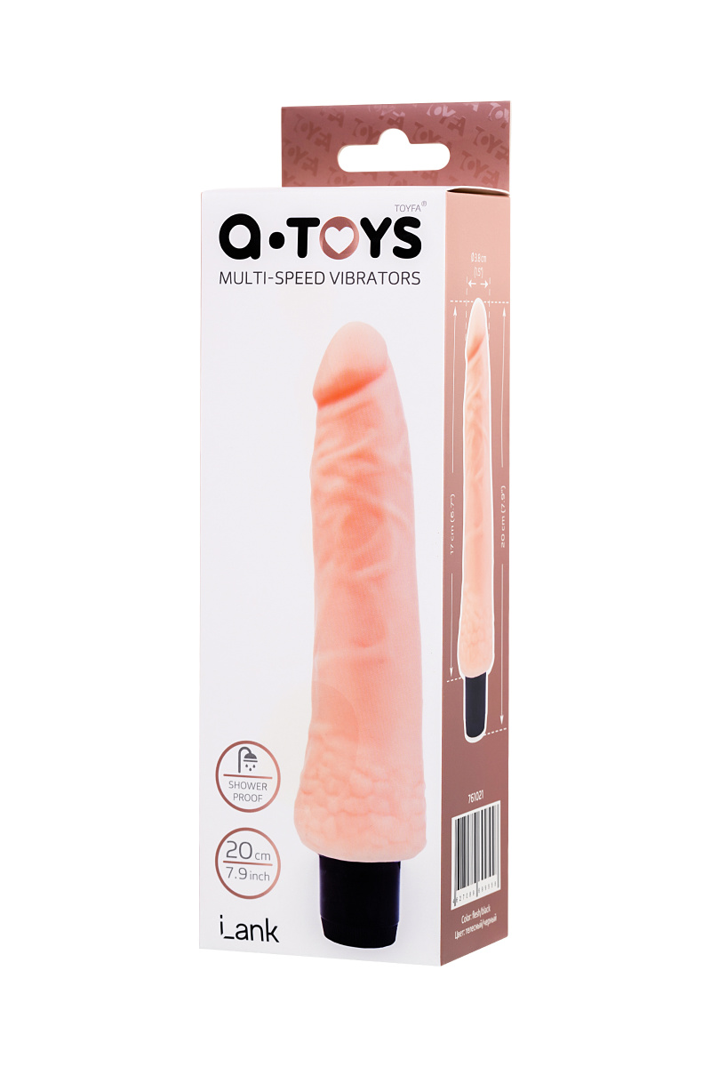 Реалистичный вибратор TOYFA A-Toys  Lank, TPE, телесный, 20 см в магазине ESEXTOYS