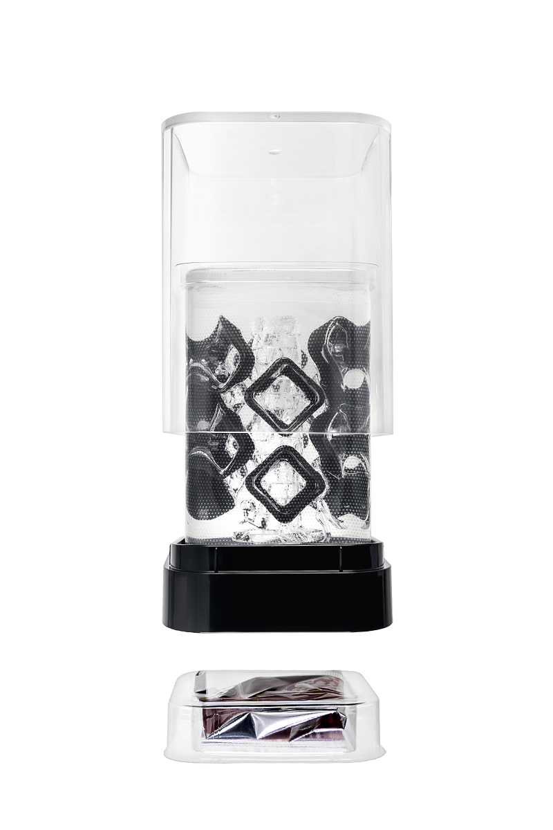 Нереалистичный мастурбатор TENGA Crysta Block, TPE, прозрачный, 15,5 см в магазине ESEXTOYS