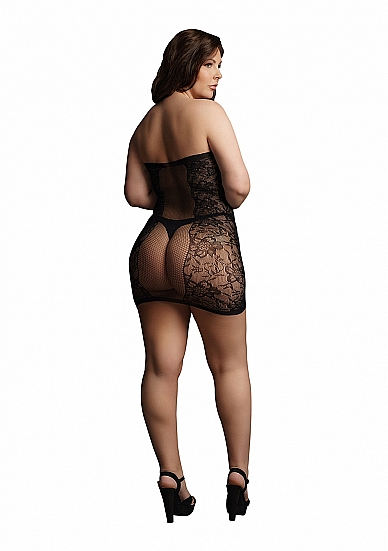 Миниплатье без бретелек Plus size в магазине ESEXTOYS