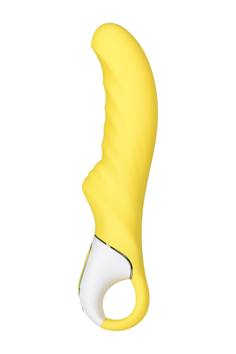 Нереалистичный вибратор Satisfyer Vibes Yummy Sunshine, силикон, желтый, 22,5 см. в магазине ESEXTOYS