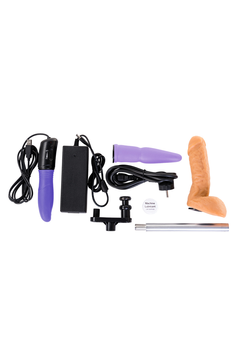 Секс-машина Diva Robotic, с двумя насадками, металл, черная, 120 см в магазине ESEXTOYS