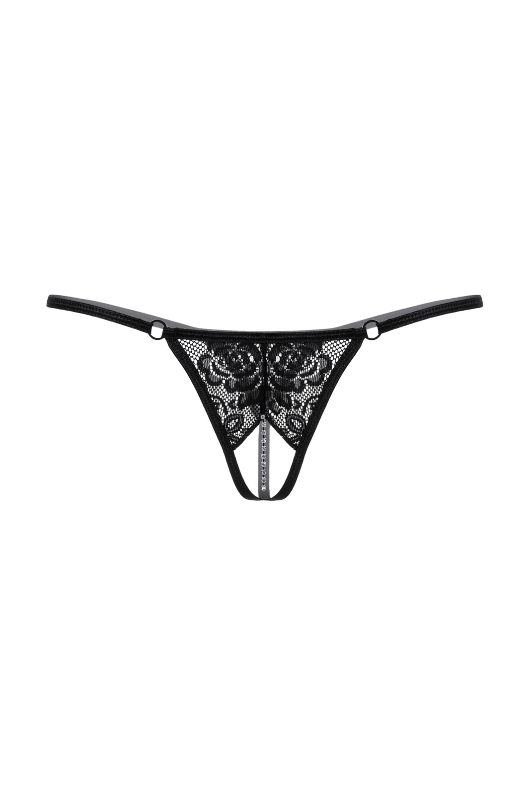 Стринги с ниткой из бусин SoftLine Collection, черный, S/L в магазине ESEXTOYS