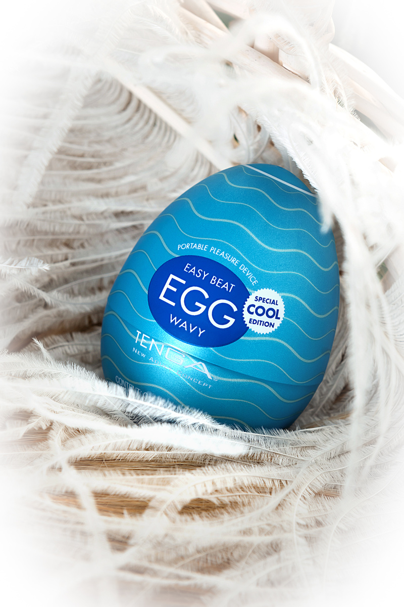 Нереалистичный мастурбатор TENGA Egg Cool, TPE, Синий, 7 см в магазине ESEXTOYS