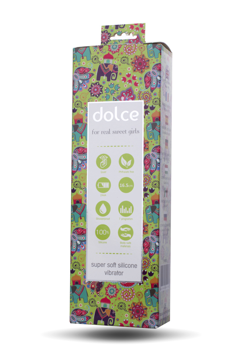 Вибратор TOYFA Dolce Mateo, силикон, зеленый, 16,5см в магазине ESEXTOYS