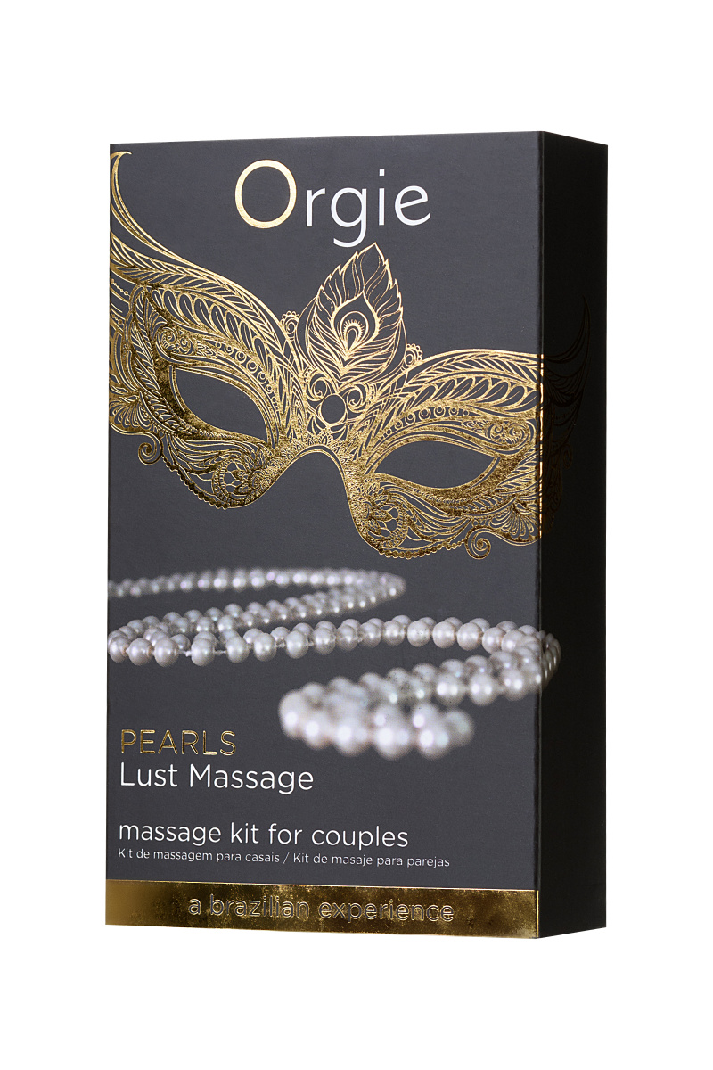 Комплект для эротического массажа Orgie Pear Lust Massage (силиконовый гель,ожерелье), 30 мл в магазине ESEXTOYS