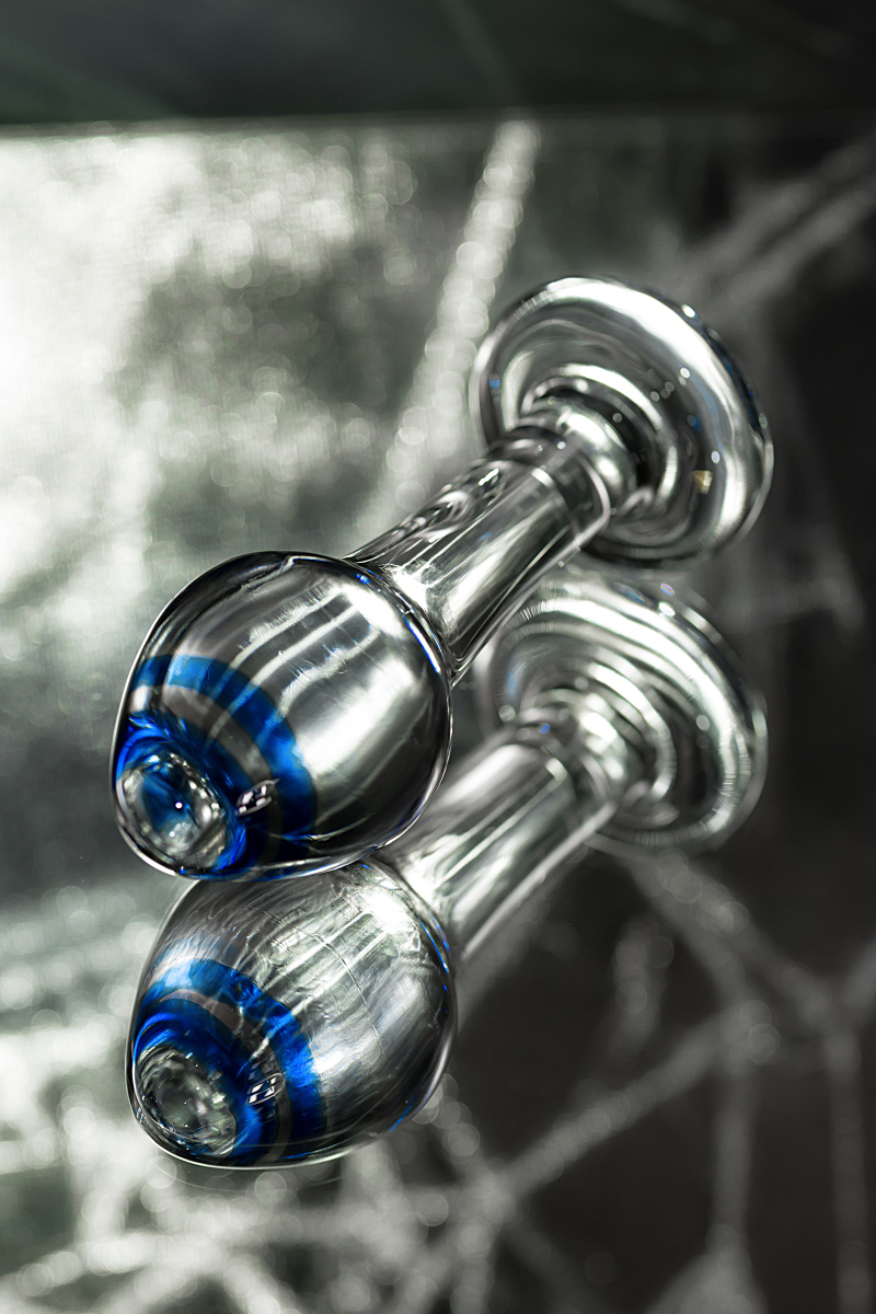 Анальная втулка Sexus Glass, стекло, прозрачная, 11,5 см, Ø 4 см в магазине ESEXTOYS