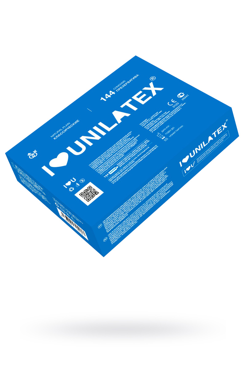 Презервативы Unilatex, natural plain, гладкие, классические, 18 см, 5,4 см, 144 шт. в магазине ESEXTOYS