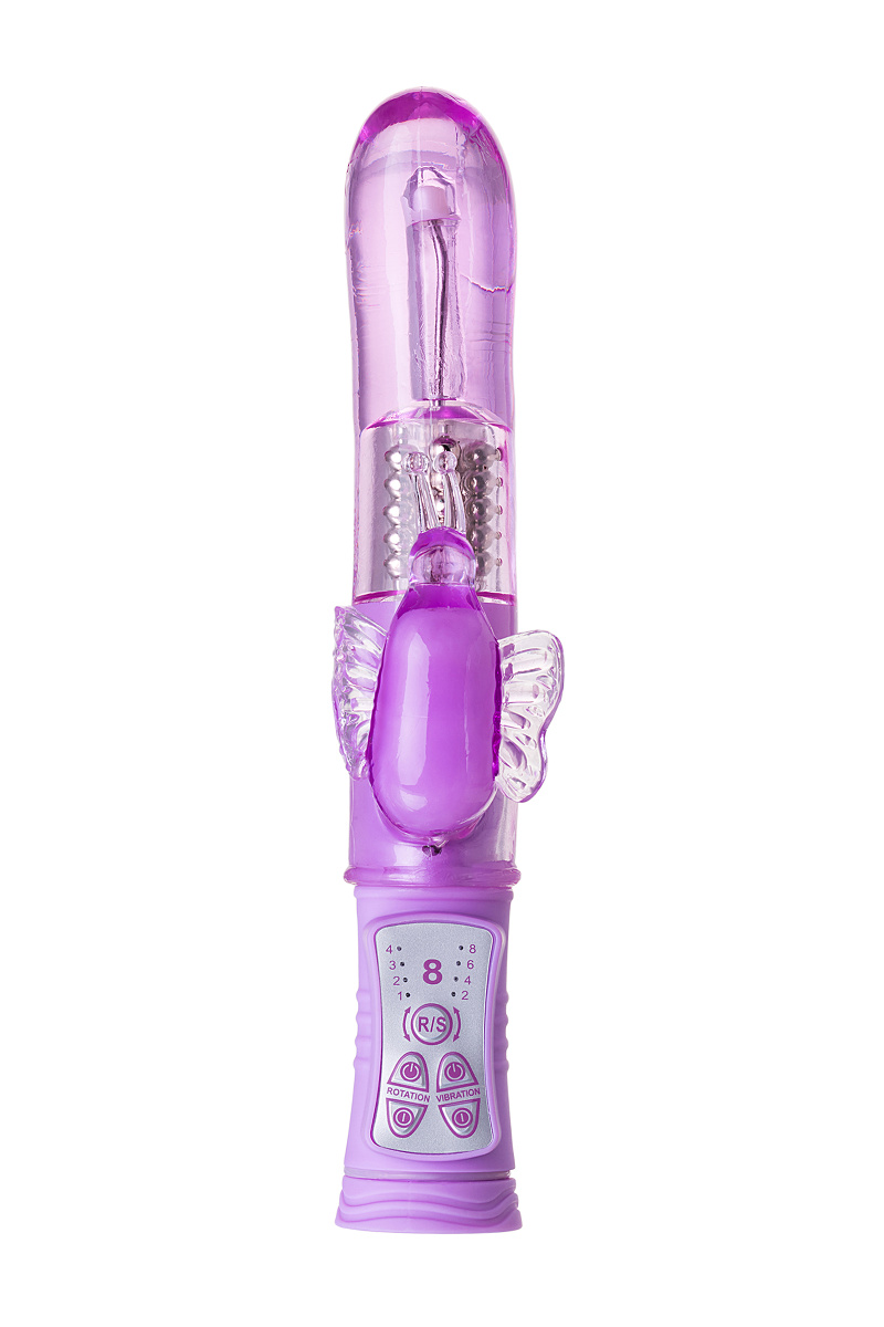 Вибратор с клиторальным стимулятором TOYFA A-Toys High-Tech fantasy, TPE, фиолетовый, 22,4 см в магазине ESEXTOYS