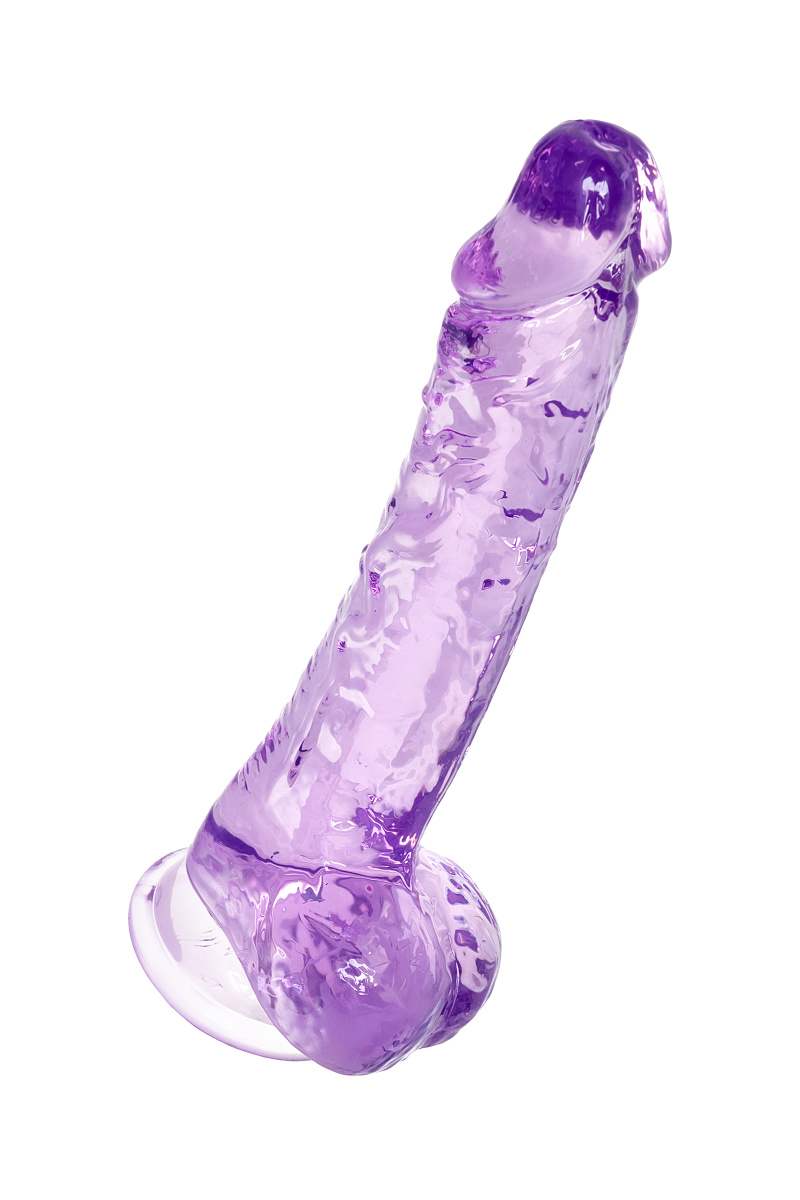 Реалистичный фаллоимитатор, TPE, фиолетовый, 21 см в магазине ESEXTOYS
