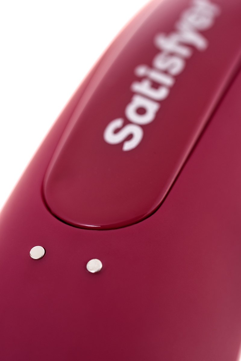 Вакуум-волновой бесконтактный стимулятор клитора Satisfyer Curvy 1+, силикон, красный, 14,3 см. в магазине ESEXTOYS