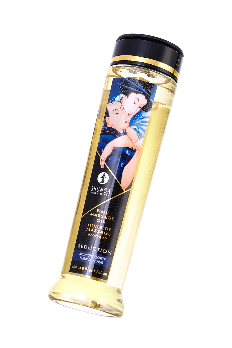 Масло для массажа Shunga Seduction «Midnight flower», возбуждающее, 240 мл в магазине ESEXTOYS