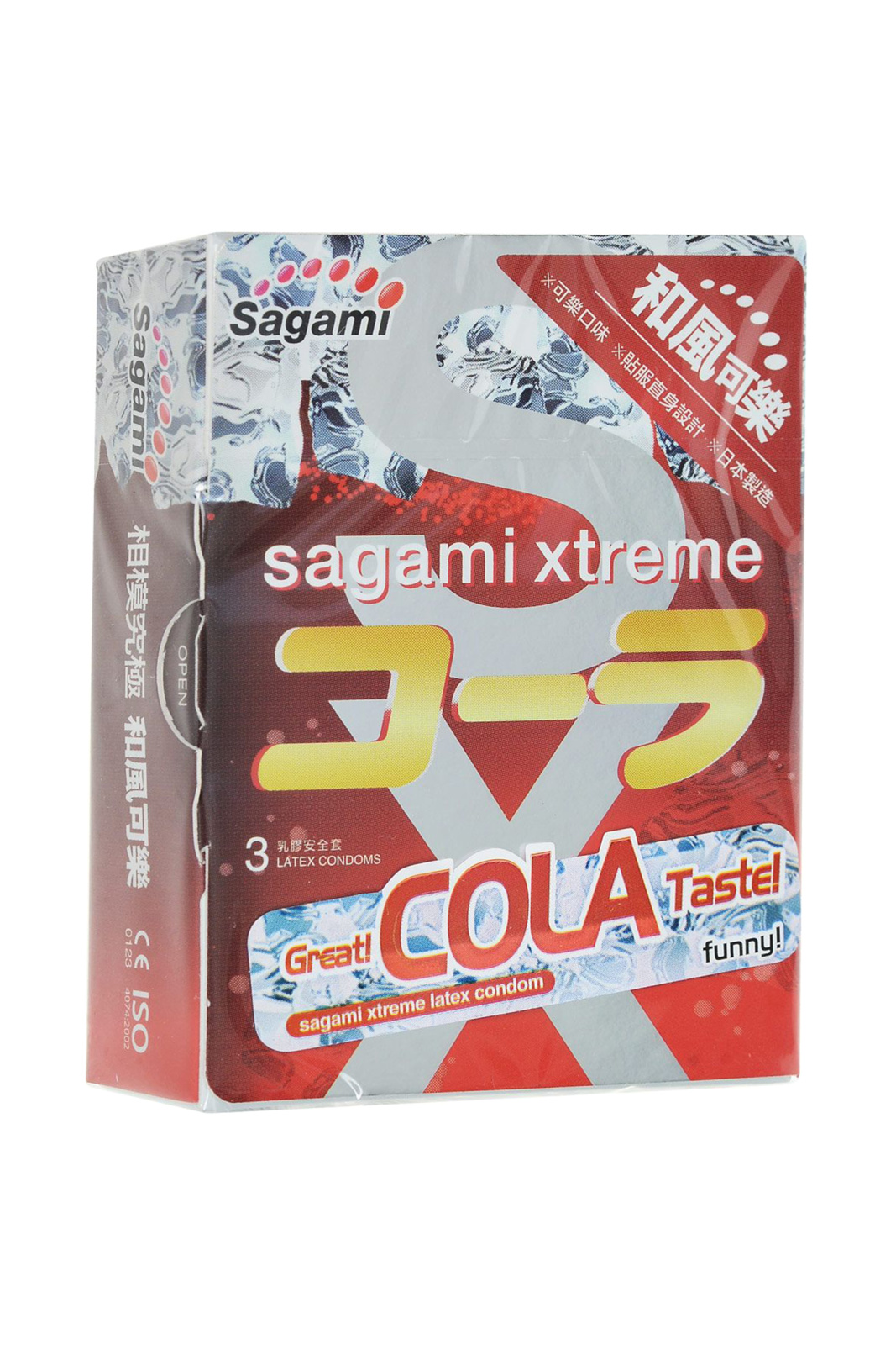 Презервативы Sagami, xtreme, cola, латекс, 19 см, 5,2 см, 3 шт. в магазине ESEXTOYS