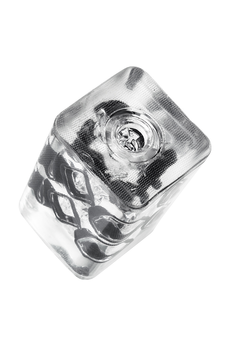 Нереалистичный мастурбатор TENGA Crysta Block, TPE, прозрачный, 15,5 см в магазине ESEXTOYS