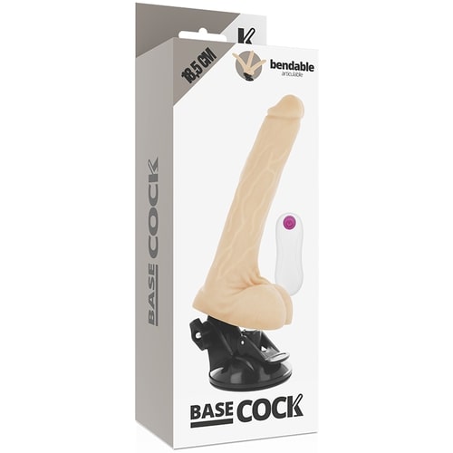 Вибромассажер с пультом управления BASECOCK REALISTIC BENDABLE REMOTE CONTROL FLESH 18.5 C в магазине ESEXTOYS