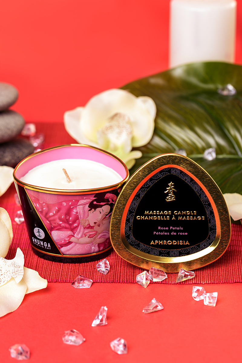 Массажное аромамасло Shunga Aphrodisia, роза, 170 мл в магазине ESEXTOYS