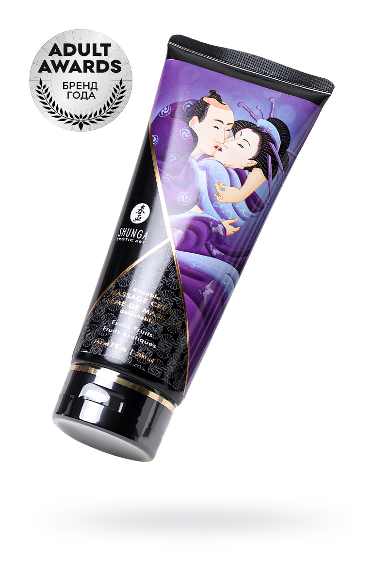 Массажный крем Shunga Exotic Fruits, съедобный, экзотические фрукты, 200 мл в магазине ESEXTOYS