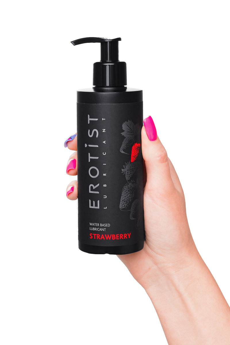 Лубрикант Erotist на водной основе STRAWBERRY, с ароматом клубники, 250 мл в магазине ESEXTOYS