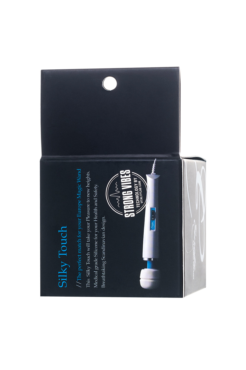 Насадка Magic Wand Silky touch для массажера Europe, силикон, белая, 4.5 см в магазине ESEXTOYS