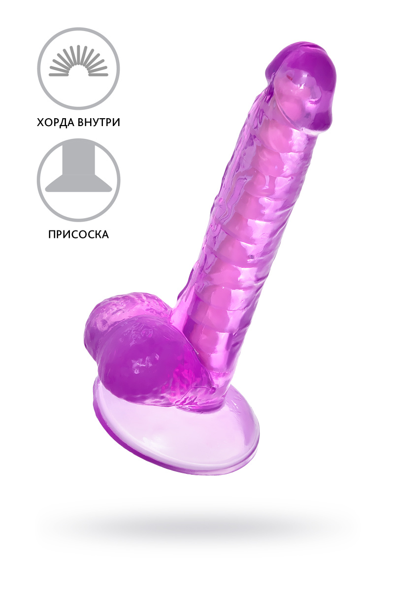 Реалистичный фаллоимитатор A-Toys by TOYFA Celiam, TPE, фиолетовый, 20,5 см в магазине ESEXTOYS