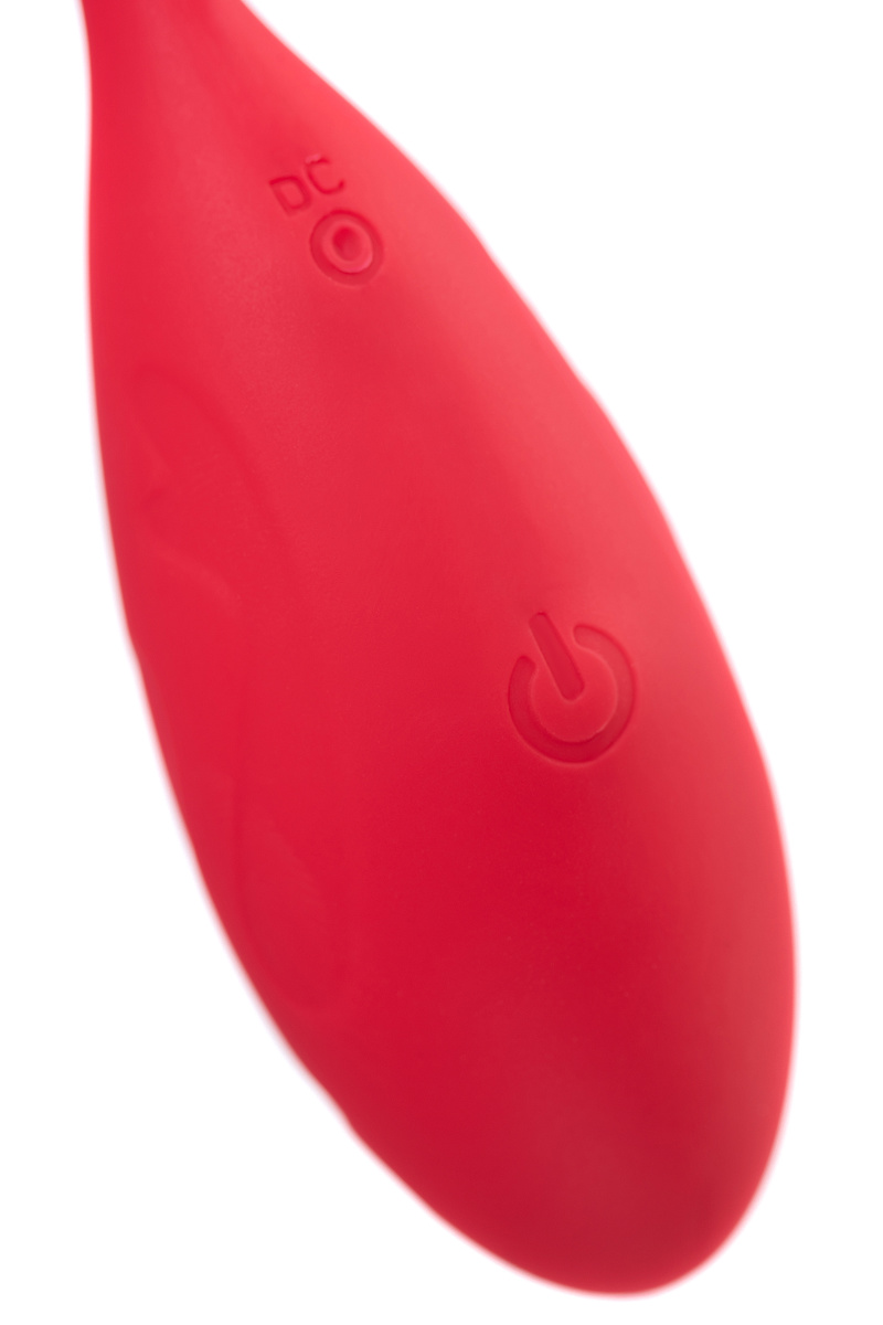 Виброяйцо Levett Alina, силикон, красное, 18 см в магазине ESEXTOYS