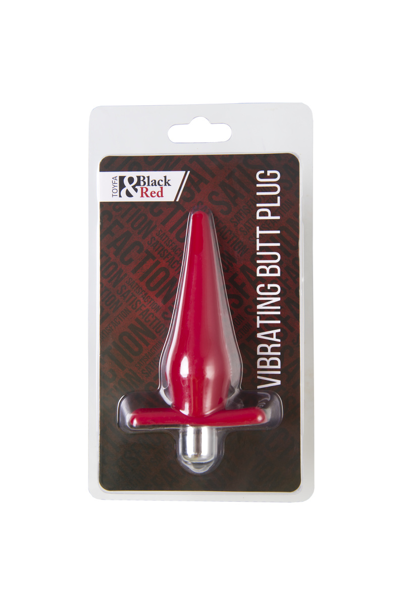 Анальная втулка Black&Red by TOYFA, TPE, красная, 12,7 см, Ø 3 см в магазине ESEXTOYS
