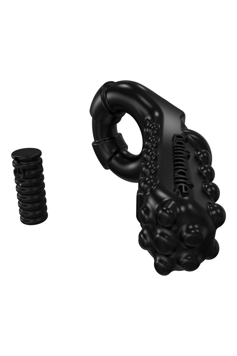 Виброкольцо на пенис Bathmate Tickle, elastomex, черный, Ø5 см в магазине ESEXTOYS