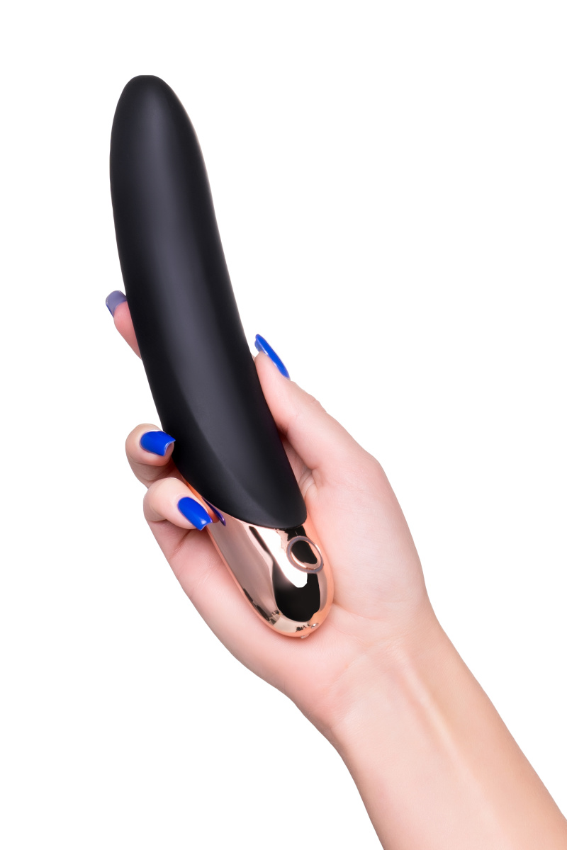 Нереалистичный вибратор WANAME D-SPLASH WATERFALL, силикон, черный, 21,3 см в магазине ESEXTOYS