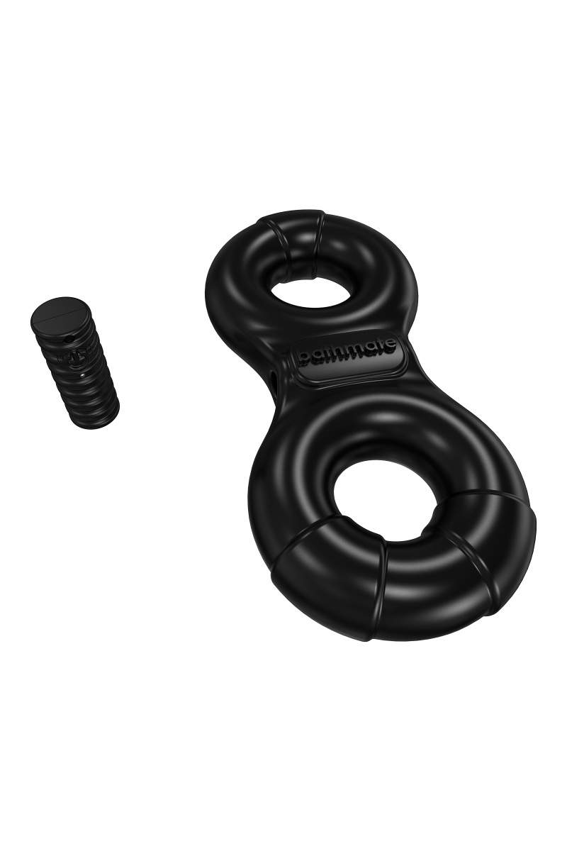 Виброкольцо на пенис Bathmate Eight, elastomex, черное, Ø4-5 см в магазине ESEXTOYS