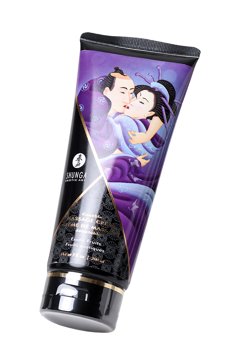 Массажный крем Shunga Exotic Fruits, съедобный, экзотические фрукты, 200 мл в магазине ESEXTOYS