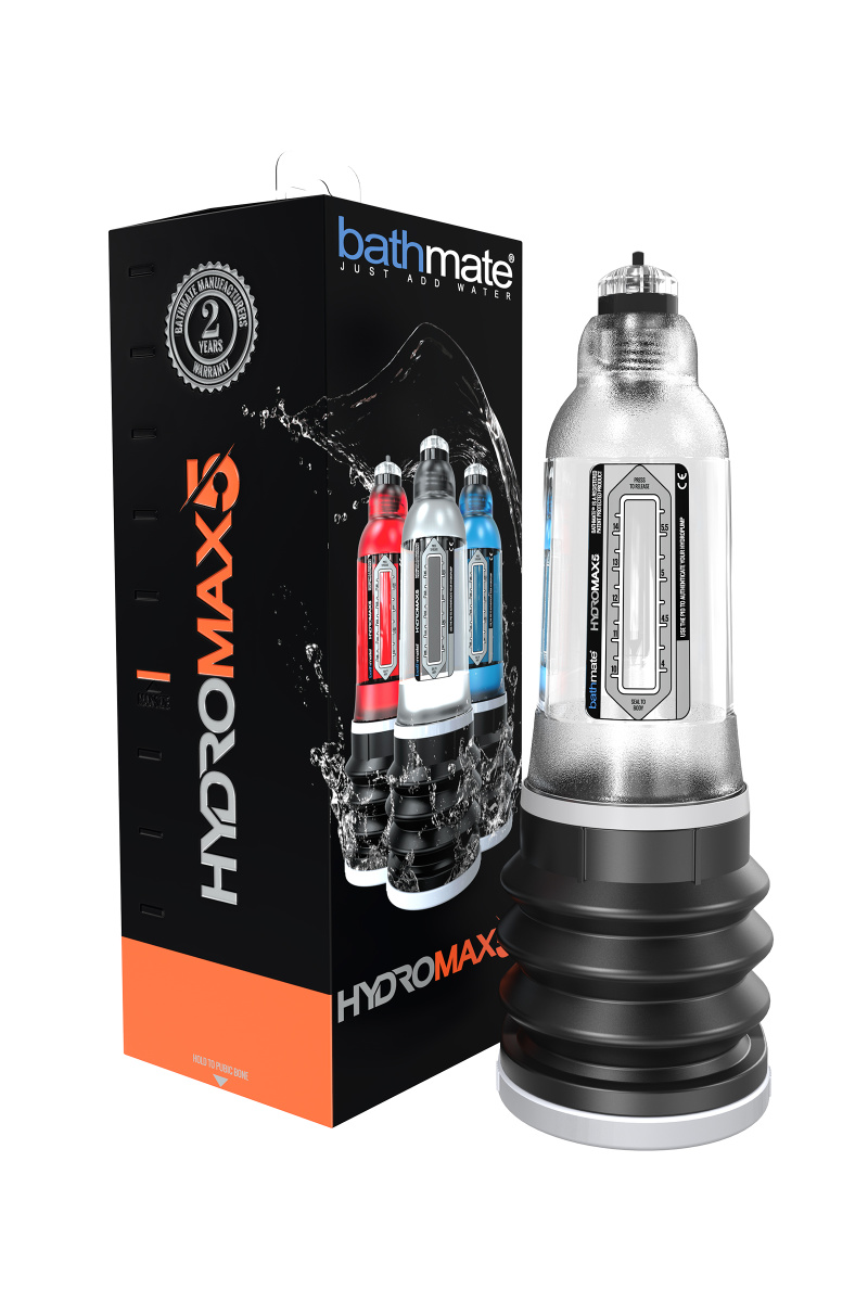 Помпа для пениса Bathmate HYDROMAX5, ABS пластик, прозрачная, 26 см (аналог Hydromax X20) в магазине ESEXTOYS
