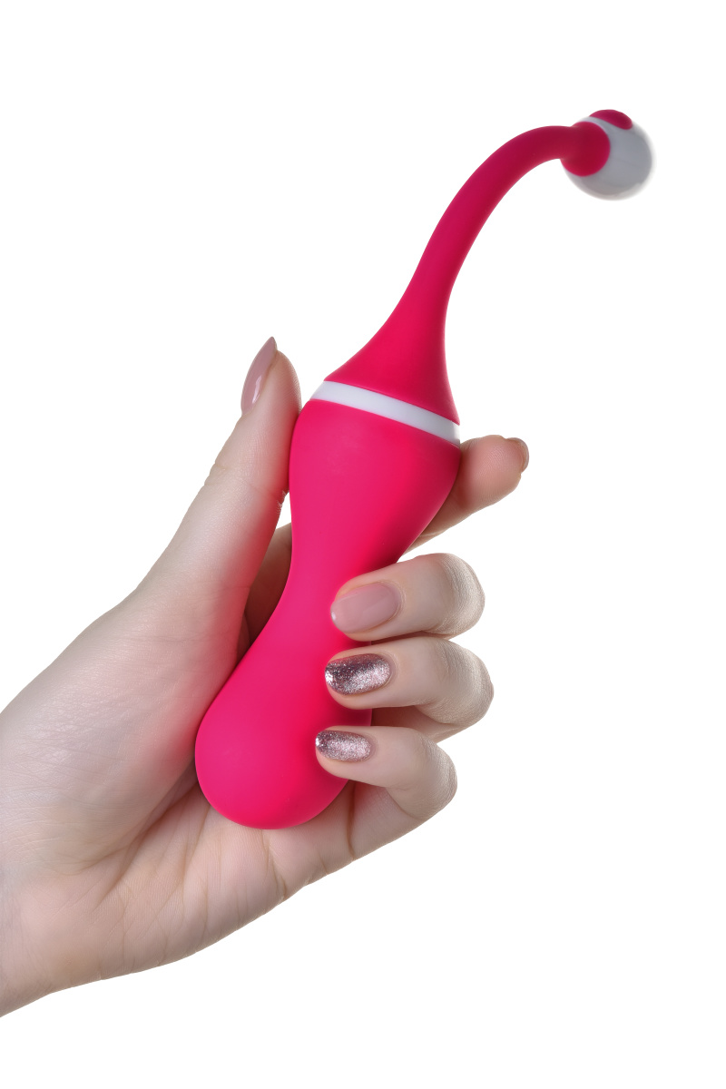 Виброшарики с подогревом JOS VIKI, силикон, розовый, 23 см в магазине ESEXTOYS
