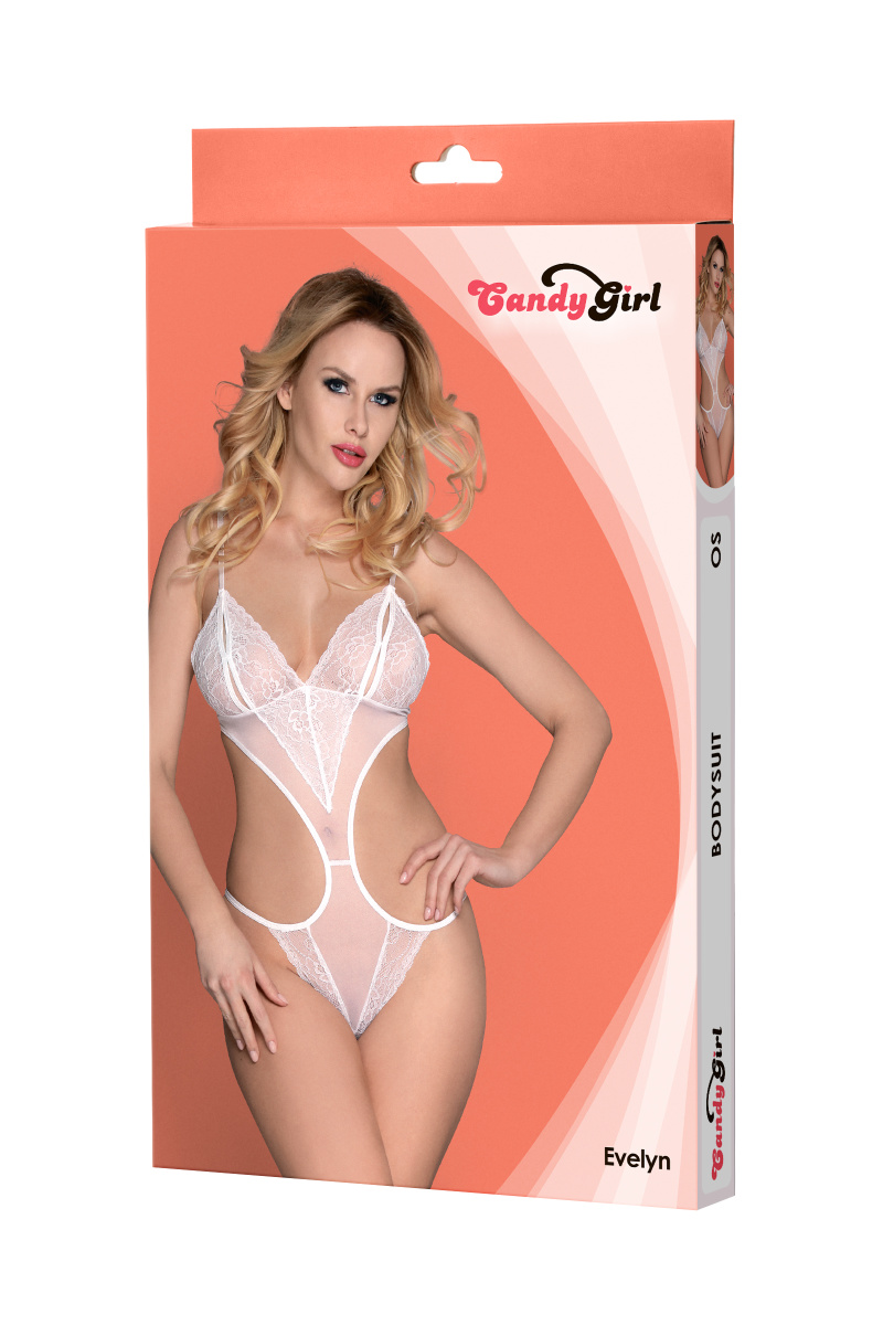Боди Candy Girl Evelyn, белое, OS в магазине ESEXTOYS