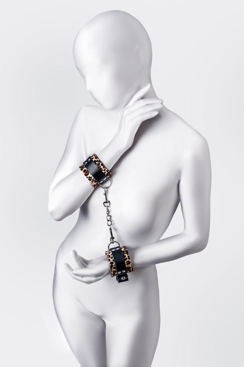 Наручники Anonymo #0102, PU кожа, принт, 19,5 см в магазине ESEXTOYS