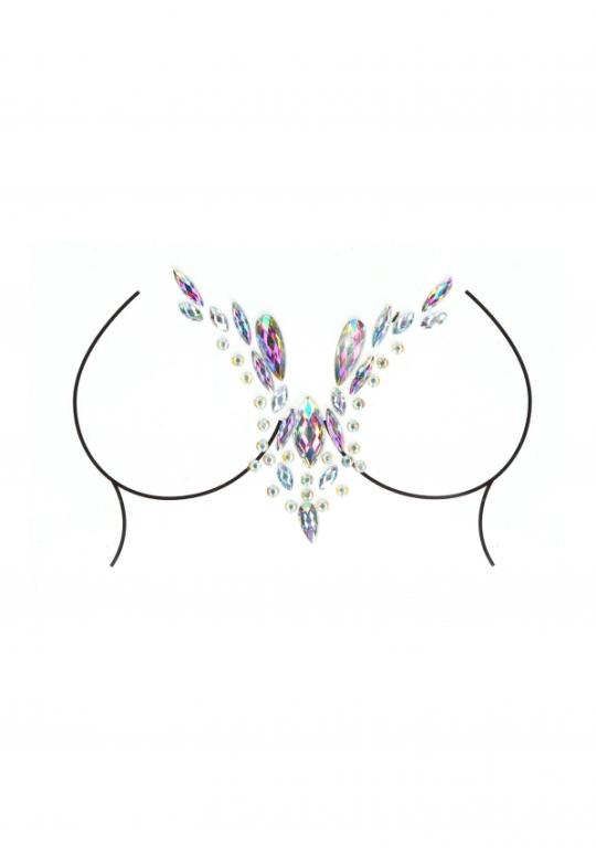 Декоративная наклейка из акрила Dazzling Deep-V Cleavage в магазине ESEXTOYS