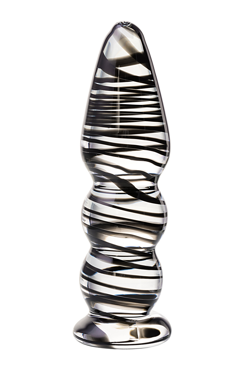 Анальная втулка Sexus Glass, стекло, прозрачный, 13 см, Ø 3,5 см в магазине ESEXTOYS