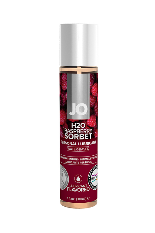 Вкусовой лубрикант "Малиновый сорбет" / JO Flavored Raspberry Sorbet 1oz - 30 мл. в магазине ESEXTOYS