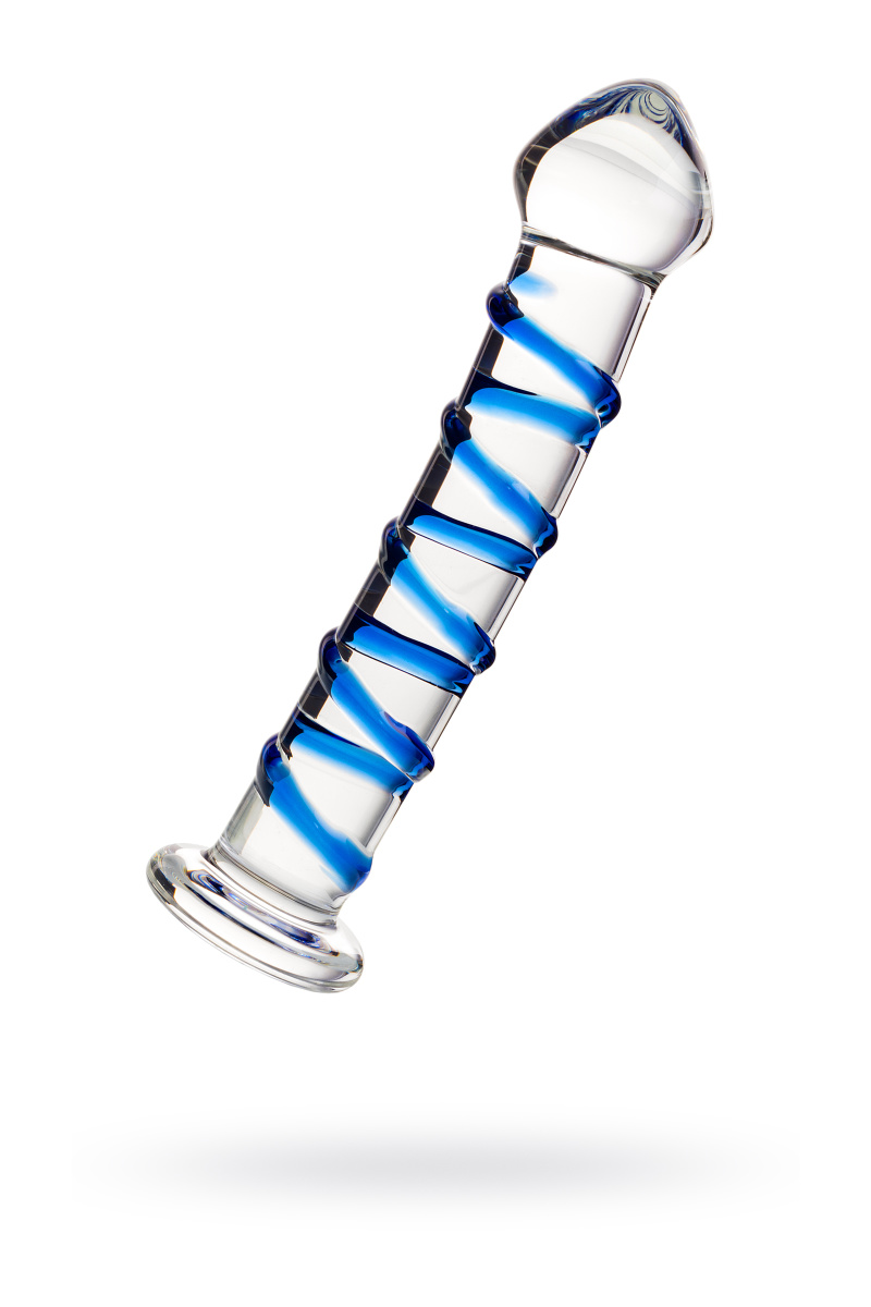 Нереалистичный фаллоимитатор Sexus Glass, стекло, прозрачный, 17 см в магазине ESEXTOYS