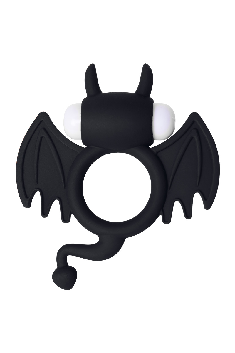 Эрекционное кольцо на пенис JOS COCKY DEVIL, силикон, черный, 8,5 см в магазине ESEXTOYS