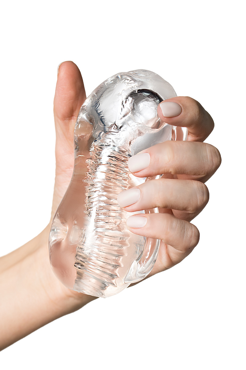 Мастурбатор нереалистичный Lingam by TOYFA  Indira, TPE, прозрачный, 14 см в магазине ESEXTOYS
